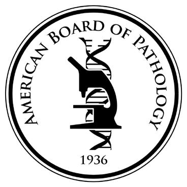 XIII. The ABP Logo Revised in 2015, the logo of the American Board of Pathology depicts the origin and evolution of pathology.