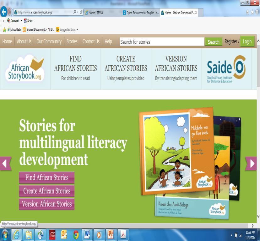 Stories for literacy development So