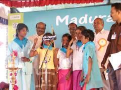 The Latha Madhavan Polytechnic College, Fatima College, Madurai Kamaraj University and Thiyagaraja College of Engineering provided the volunteer support.