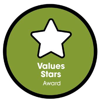 VALUES STARS AWARD UNDERSTANDING THE VALUES The Values Stars Award is a series of short, thought-provoking online activities, each designed to help students understand the Values.
