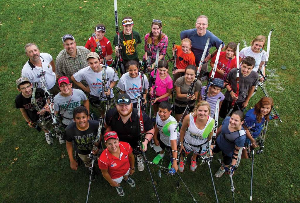 CAMPS USA CAMPS USA Archery Camps are designed to introduce archers to the National Training System and provide archers an opportunity to interact with an Elite coaching staff and other archers who