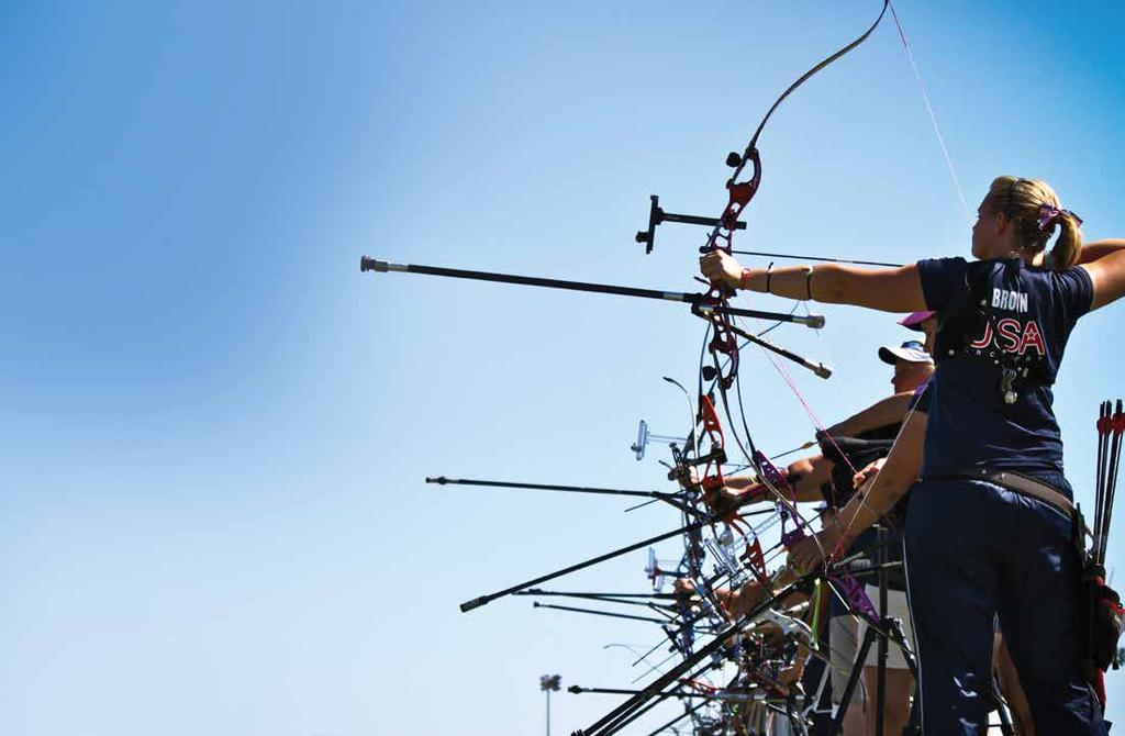 HIGH PERFORMANCE Out of the many who participate in competitive archery, only an elite few are granted an opportunity to represent the U.S.