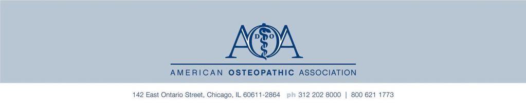 Policies and Procedures of the American Osteopathic Board of Family