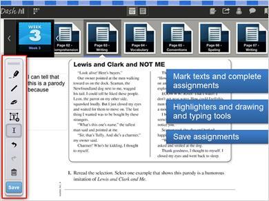 Online Writer s Notebook Through the Online Writer's Notebook, students can mark texts and complete assignments.