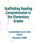 Scaffolding Reading Comprehension In The Elementary Read online scaffolding reading comprehension in the elementary
