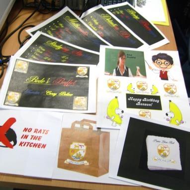 Budding Designers in Year 7 Corey Bellew in Year 7 designed and made a wonderful variety of publicity material to advertise and promote his very original design for the St Bede s