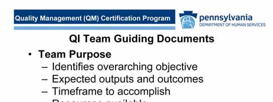 Guiding documents can set the stage for the team s work and are introduced during the initial organizational meeting of the Forming stage.