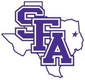 STEPHEN F. AUSTIN STATE UNIVERSITY Arthur Temple College of Forestry and Agriculture P. O. Box 6109 SFA Station Nacogdoches, TX 75962-6109 Phone (936) 468-3301 Fax (936) 468-2489 ENV 110.