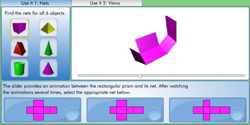 Using Nets to Find Surface Areas Math Interactives http://www.learnalberta.ca/content/mejhm/index.html?