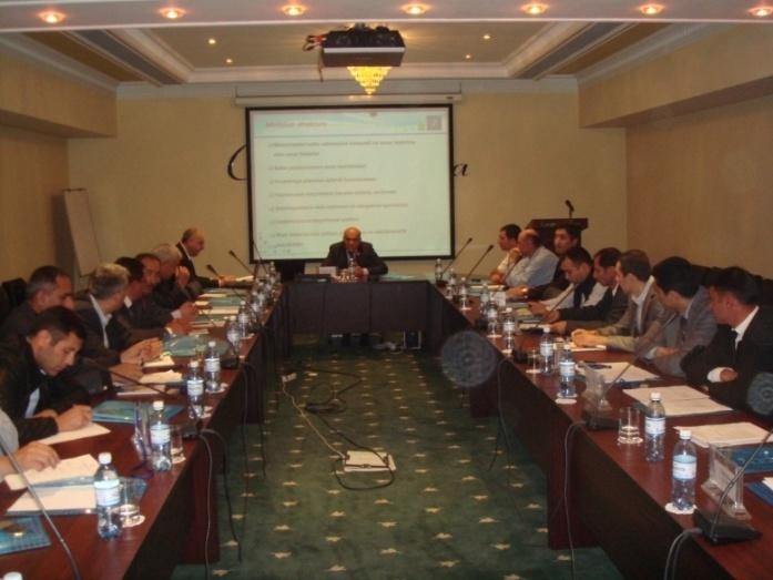 The training session have been attended by inspectors from the different regions of the country. The modules developed by project team and Ministry of Environment of Azerbaijan have been presented.