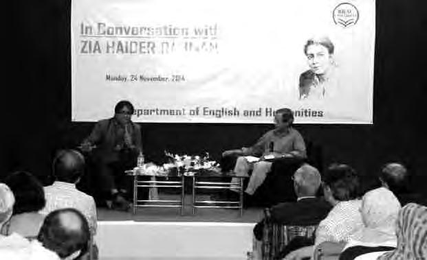 The discussion focused on a collection of short stories on 1971 by Niaz Zaman and Asif Farrukhi, during which Rukhsana spoke about the 1971 perspective in Pakistan and the Urdu speaking community in