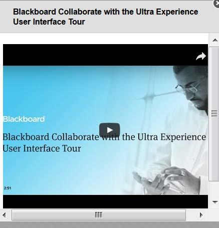 Collaborating in Blackboard Collaborate Ultra Experience Host one-on-one sessions,
