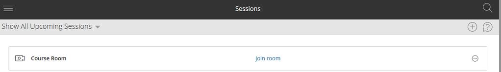 Session Styles Two options in Blackboard Collaborate: