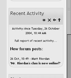 To turn this off, click on the edit button (the hand holding a pen) next to News forum, and change the menu item Can a student post to this forum?