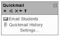1.9.7 Quickmail Quickmail is not a standard block in Moodle.