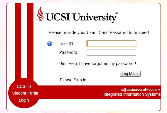 To Access IIS Go to IIS student portal (Direct url): https://iis.ucsiuniversity.edu.my/student/login.aspx 3 options:- 1.