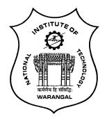 NATIONAL INSTITUTE OF TECHNOLOGY, WARANGAL Admission into B.Tech Program under DASA during 2016-2017 I Year B.Tech DASA students are informed to report to NIT Warangal during July 18-21, 2016.
