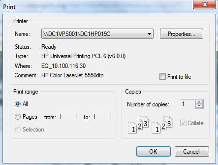 Appendix A. Printing Reports in the ORS Using the Print tool in the banner, you can print all the reports available in the ORS. Figure 49.