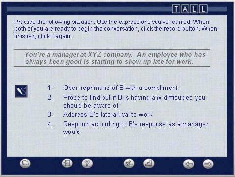 51 Figures 12 and 13. Screen shots of a guided dialog exercise. Figure 14.