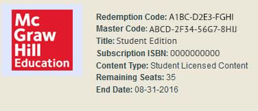 2. Redeem Content A. The Master Codes for your program(s). Most programs include two Master Codes; one for redeeming teacher content, and one for redeeming student content.