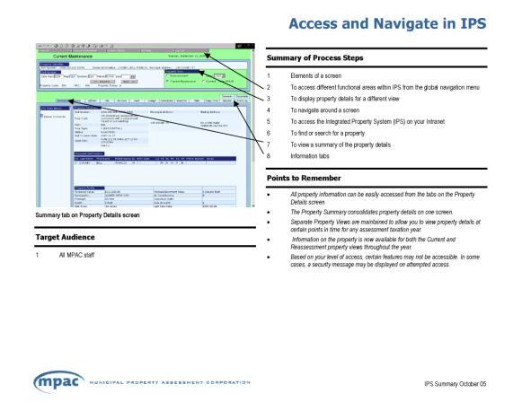 Figure 6: Sample 2-page summary document 7. Coaches Support Resources The Train-the-Coach event, conducted at the outset of each of the package rollouts, was supported with a coaches binder.