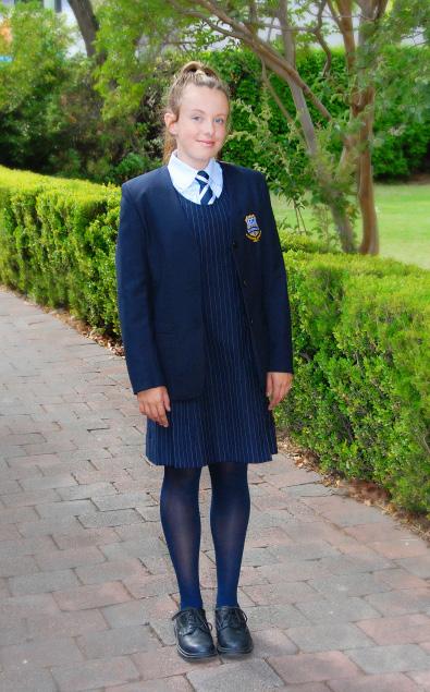 JUNIOR GIRLS SCHOOL UNIFORM (YEARS 7-10) College Item Cost Season Status Navy blue striped dress $77.00 Summer Compulsory White foldable ankle socks (3 pairs) $11.