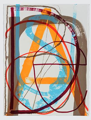 Pat Boas (American, born 1952), Unalphabetic #1, 2012, lithograph, 20 x 22-1/2 inches,
