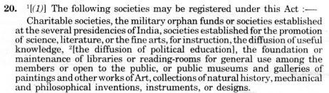 6. ANNEXURE Annexure 1 Societies Registration Act, 1860 Annexure 2 RTE Act Articles 18,