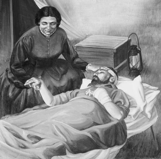 He was sick for about two years! During the Civil War, Clara Barton was a volunteer. She helped soldiers who were hurt. She handed out bandages and medicine. Her work saved many lives.