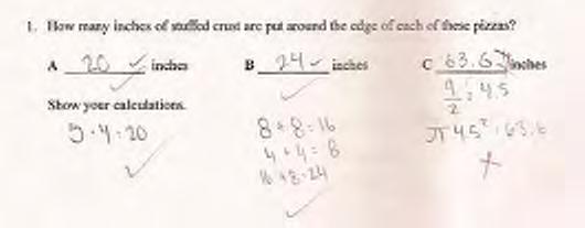 Student F answers all the parts of the task dealing with quadrilaterals correctly.