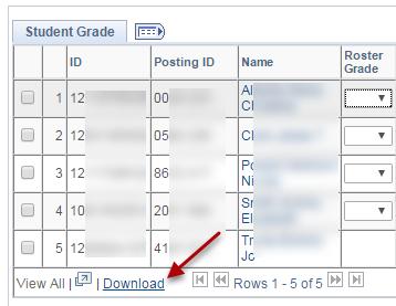 Import Grades to the Grade Roster from an External File You can opt to export a blank roster from the Grade Roster to an external Excel file and track your grades using the spreadsheet during the