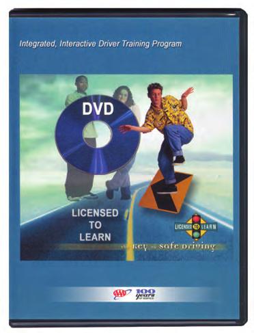 Using DVD technology, Licensed to Learn combines 30+ hours of interactive classroom instruction, up to 10 hours of behind-the-wheel training plus 50 hours of self-study and adult supervised practice