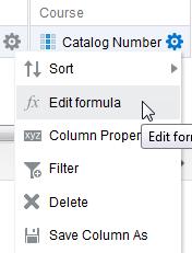Functions For more complicated formulas, you can click the Insert Function button to see over 100 predefined functions in the following categories: aggregate, running aggregate, string, math,