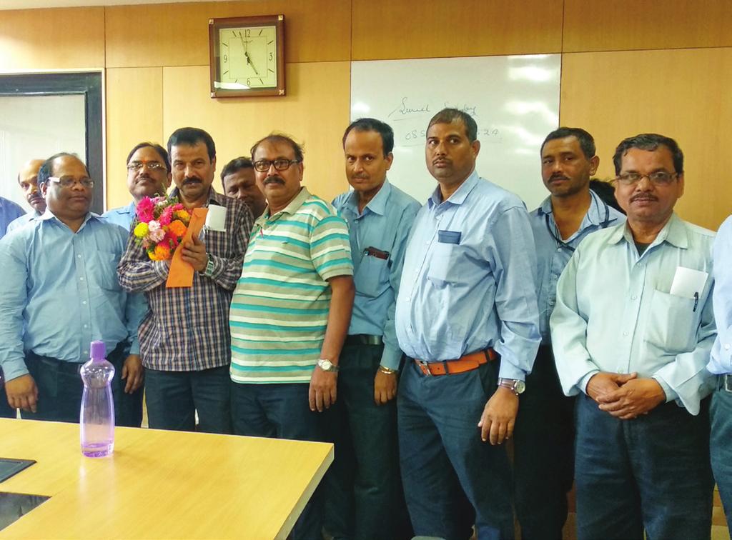 Das and Mr. Swain were given farewell by OPGC employees in the presence of Director(Operations) Mr. Alok Mukherjee and Director(Finance) Mr. H.P. Nayak, (IRAS) Farewell to Mr.