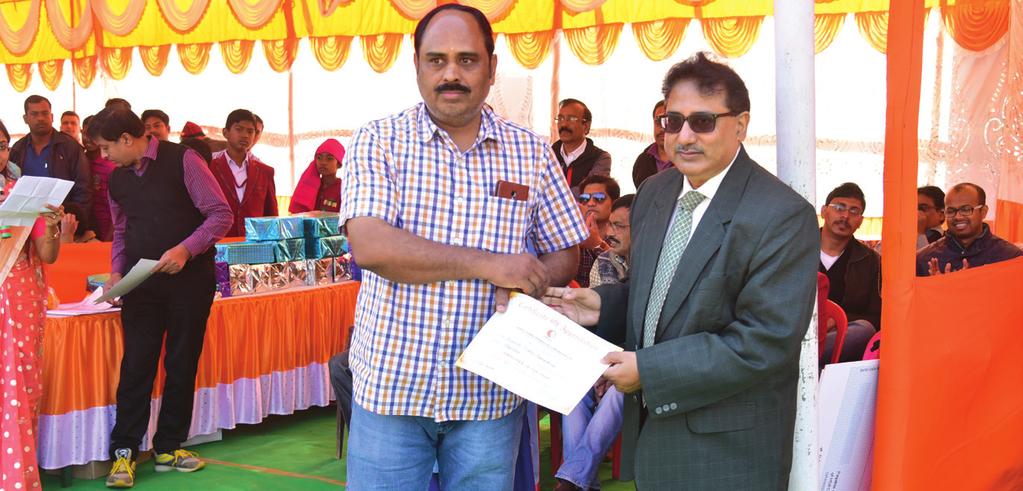 » EMPLOYEE OF THE QUARTER (OCTOBER DECEMBER 2017) The employee awarded for the quarter is Mr. Nikolas Bilung, Sr. Technician, Gr. I, Operation Award benefit is Rs. 3000 and a certificate.