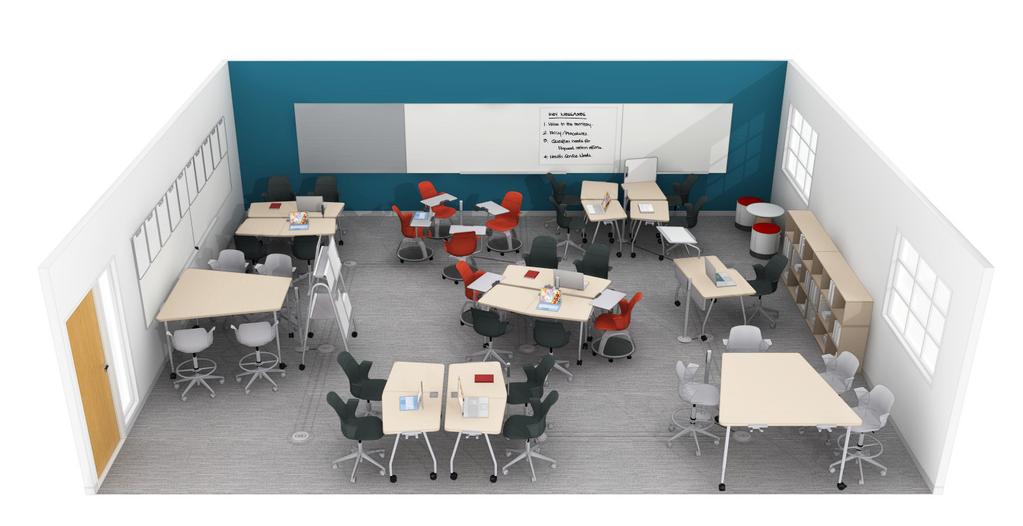Active Learning Classroom 4 Ultimate choice and control for students and instructors Where will learning take