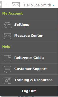 MY ACCOUNT Account settings and helpful resources are accessible within the Instructor Module.