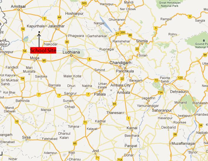 Kapurthala: Location Advantage in Punjab Distance of Important Places from the proposed site: Kapurthala: 10 Kms.
