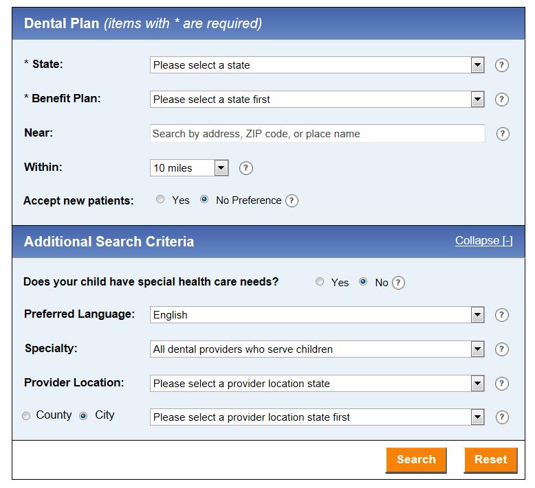 aspx Use the Dental Provider Locator Tool: Go here