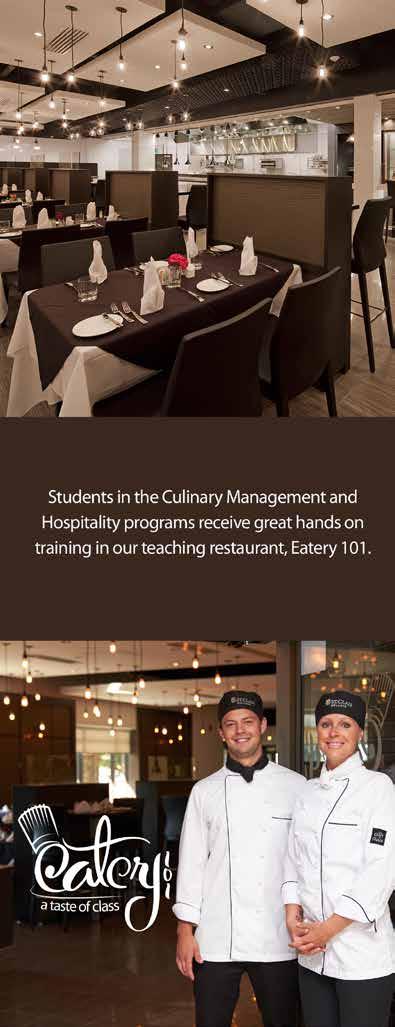 Culinary Management Windsor Campus B395 Two Year - Ontario College Diploma If working in a team environment dedicated to culinary excellence and customer service is your passion then Culinary