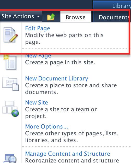 Adding the Office Web Apps tools Open the newly created Assignments