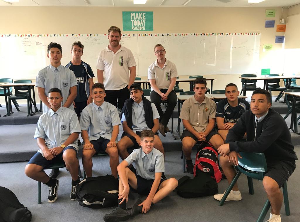 TOP BLOKES Congratulations to those Year 9 & 10 boys who completed the Top Blokes program last week.