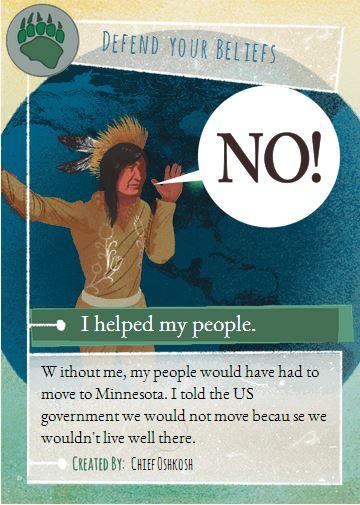Describing Historical Events Using A Different Point of View Students will create one or more trading cards describing the historical importance of an individual from that person s point of view.