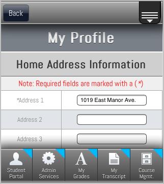 Edit Profile Personal information, address information, email, and website links can be changed here (or added, if allowed by your