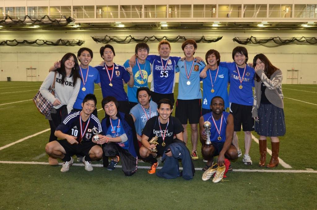 Extra-Curricular Sports The Japan team took first place at a recent "World Cup