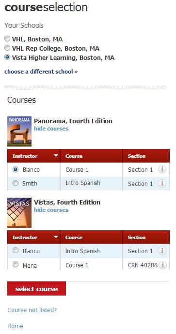 7. Look for a flash alert that confirms you successfully added the school. 8. From the list of available classes at your school for your textbook's Supersite, look for your instructor's class.