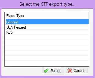 Select the status of the pupils you wish to exclude in the CTF from the View drop-down list (eg: Current Pupils for pupils still on-roll now) in the Student Options panel: 5.