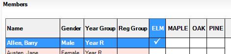 If there is more than one listed Year Group, for example where Year Groups are vertical (combined), right-click on the Year Group column and select Sort By: Note: The list of names should be updated