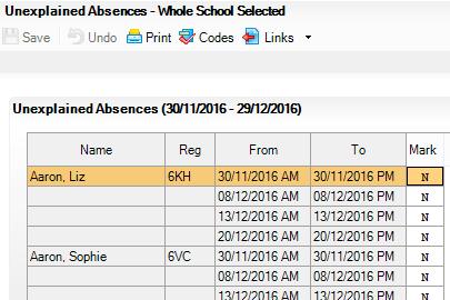 Enter Reasons for Absence for the Current Year If you are using Edit Marks through Focus Attendance/Lesson Monitor, check that the reasons for absence have been entered into SIMS.