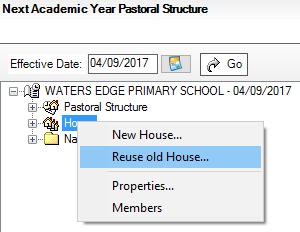 APPENDIX B Defining different House Names in SIMS Houses in SIMS are defined within the Pastoral Structure, along with the Year, National Curriculum Year, and Registration Groups.